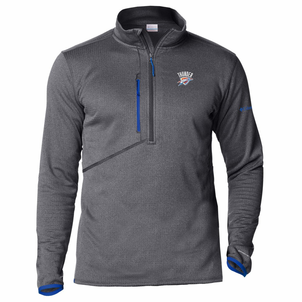 Oklahoma City Thunder Park View Fleece Half-Zip Top - Blue | Columbia shop