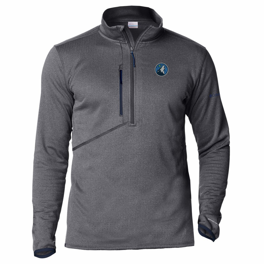 Minnesota Timberwolves Park View Fleece Half-Zip Top - Navy | Columbia for sale