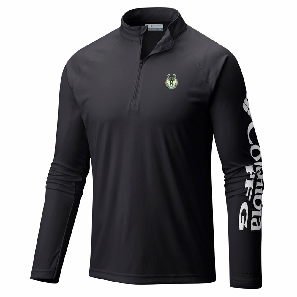 Milwaukee Bucks PFG Terminal Tackle Quarter-Zip Top - Black | Columbia shop