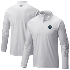 Minnesota Timberwolves PFG Terminal Tackle Quarter-Zip Top - White | Columbia sale