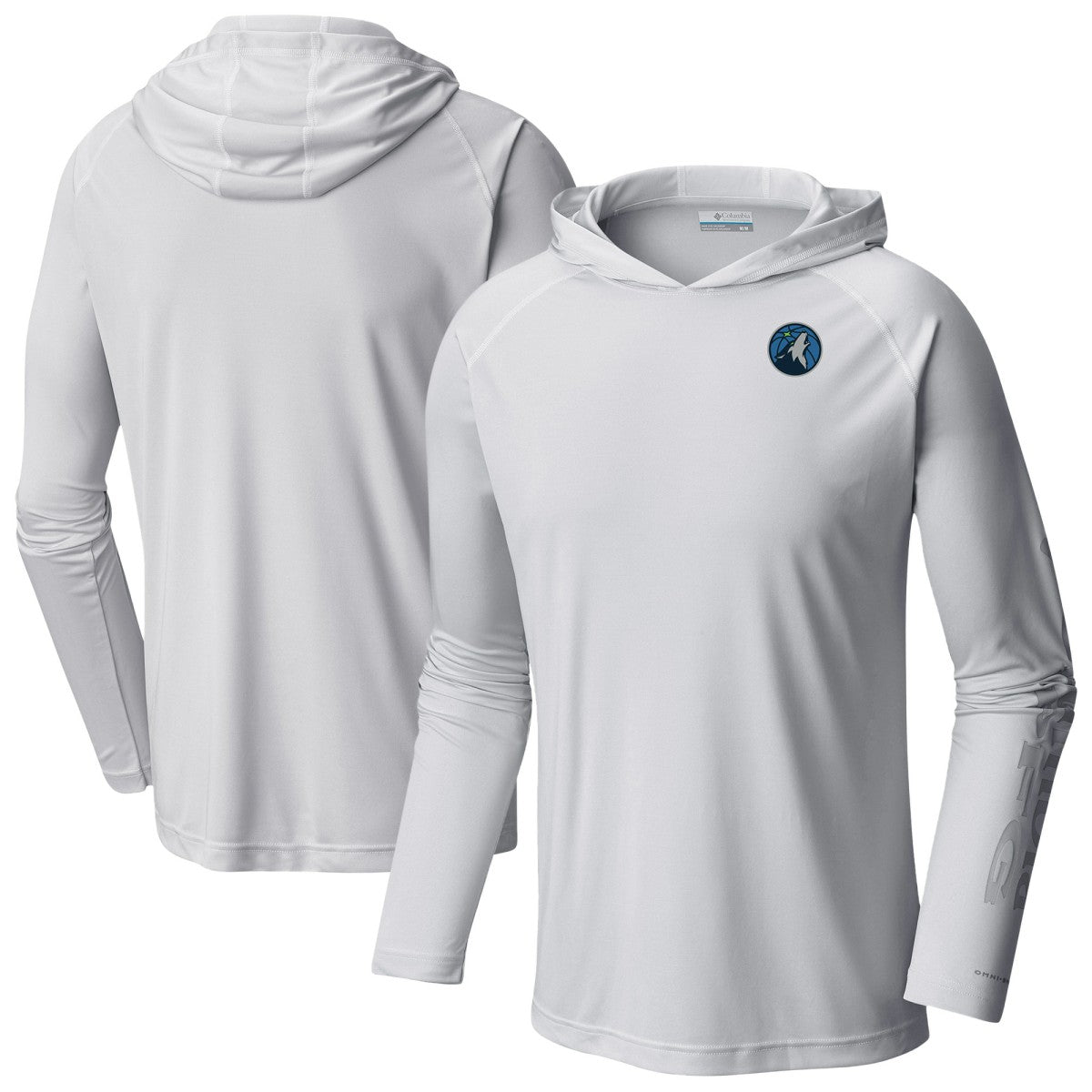 Minnesota Timberwolves PFG Super Terminal Tackle Hoodie - White | Columbia on sale