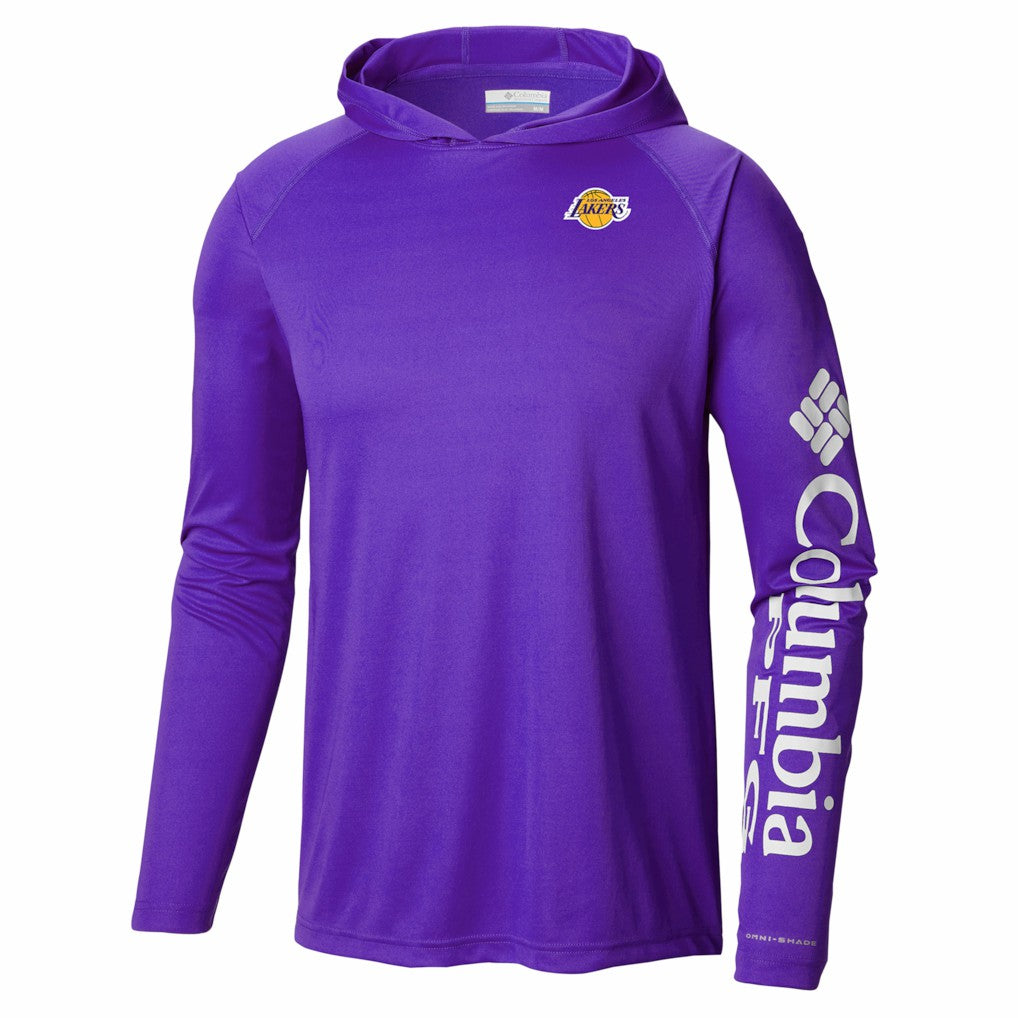 Los Angeles Lakers PFG Super Terminal Tackle Hoodie - Purple | Columbia outlet