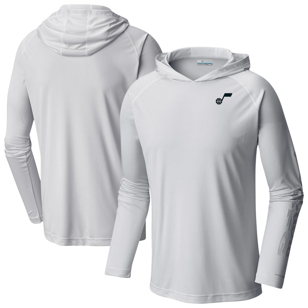 Utah Jazz PFG Super Terminal Tackle Hoodie - White | Columbia shop