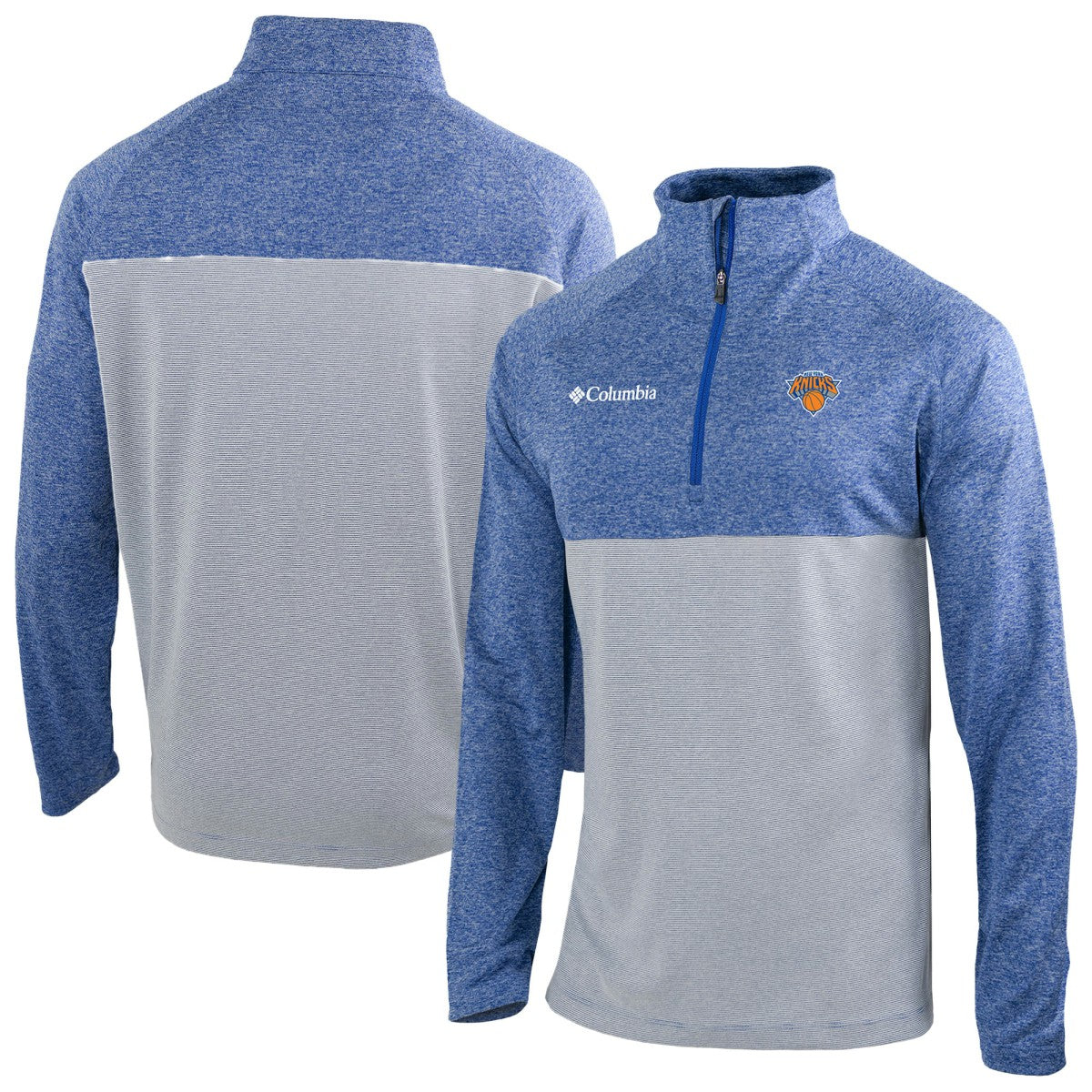 New York Knicks Omni-Wick Rockin' It Quarter-Zip Top - Blue | Columbia shop
