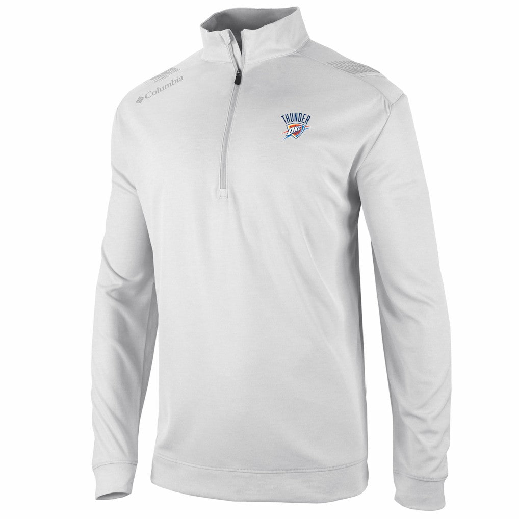 Oklahoma City Thunder Oakland Downs Omni-Wick Quarter-Zip Top - White | Columbia shop