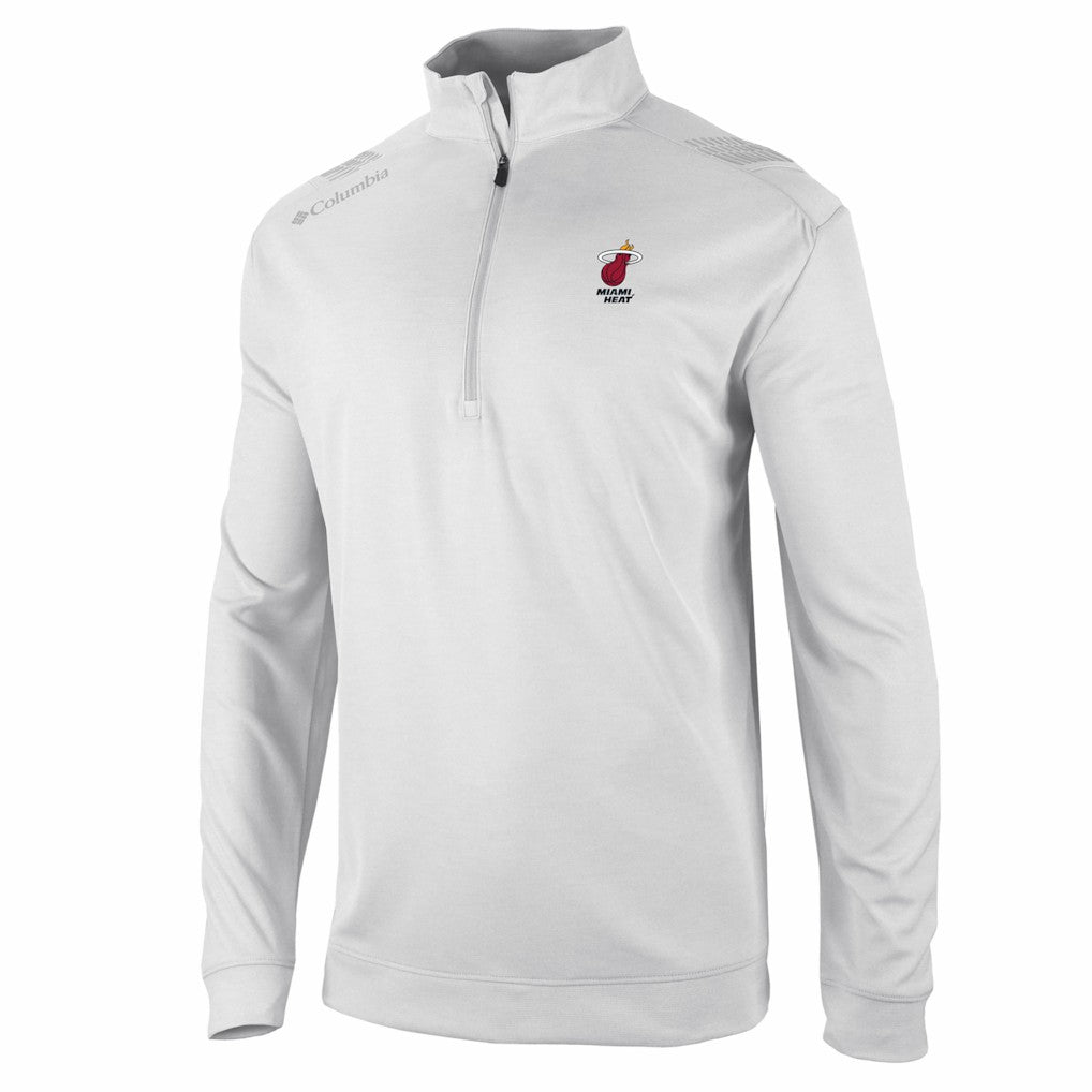 Miami Heat Oakland Downs Omni-Wick Quarter-Zip Top - White | Columbia discount