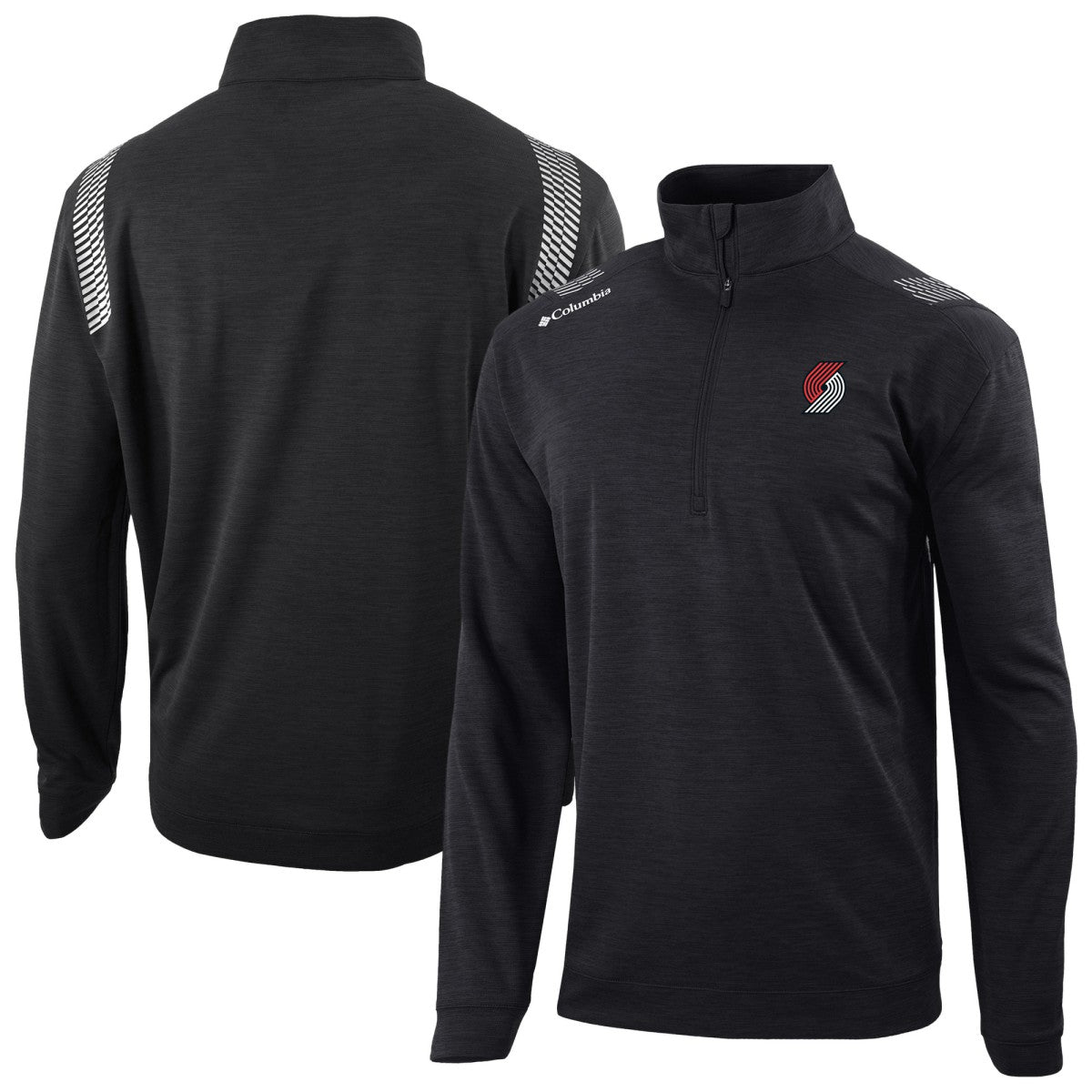 Portland Trail Blazers Oakland Downs Omni-Wick Quarter-Zip Top - Black | Columbia cheap