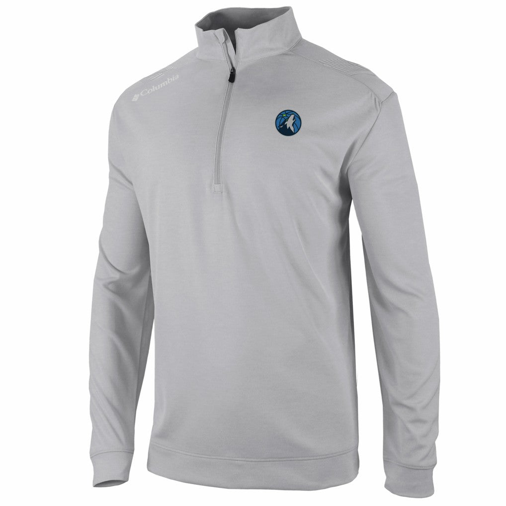 Minnesota Timberwolves Oakland Downs Omni-Wick Quarter-Zip Top - Gray | Columbia cheap