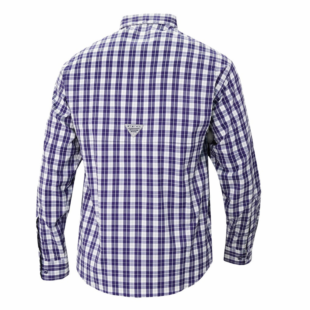 Los Angeles Lakers Super Tamiami Omni-Shade Long Sleeve Button-Down Shirt - Purple | Columbia outlet