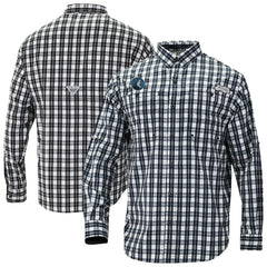 Minnesota Timberwolves Super Tamiami Omni-Shade Long Sleeve Button-Down Shirt - Navy | Columbia outlet