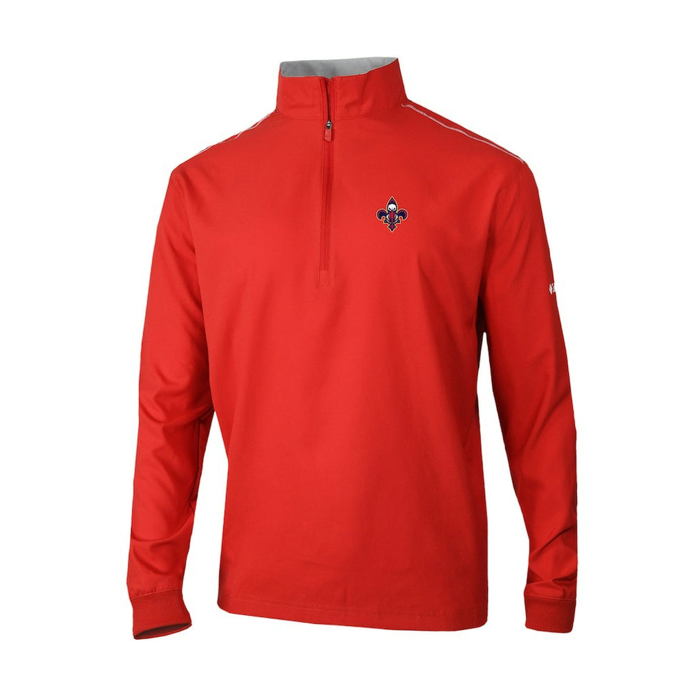New Orleans Pelicans Omni-Wick Bogey's Paradise Quarter-Zip Top - Red | Columbia for sale