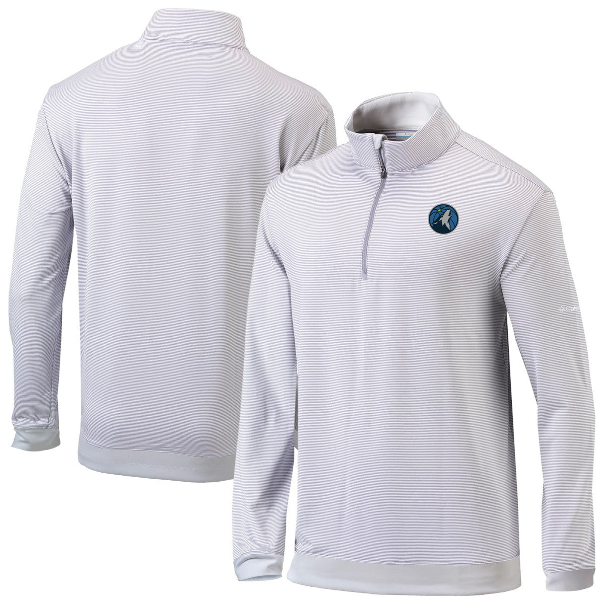 Minnesota Timberwolves Omni-Wick Even Lie Quarter-Zip Top - Gray/White | Columbia for sale
