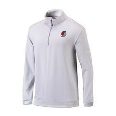 Portland Trail Blazers Omni-Wick Even Lie Quarter-Zip Top - Gray/White | Columbia on sale