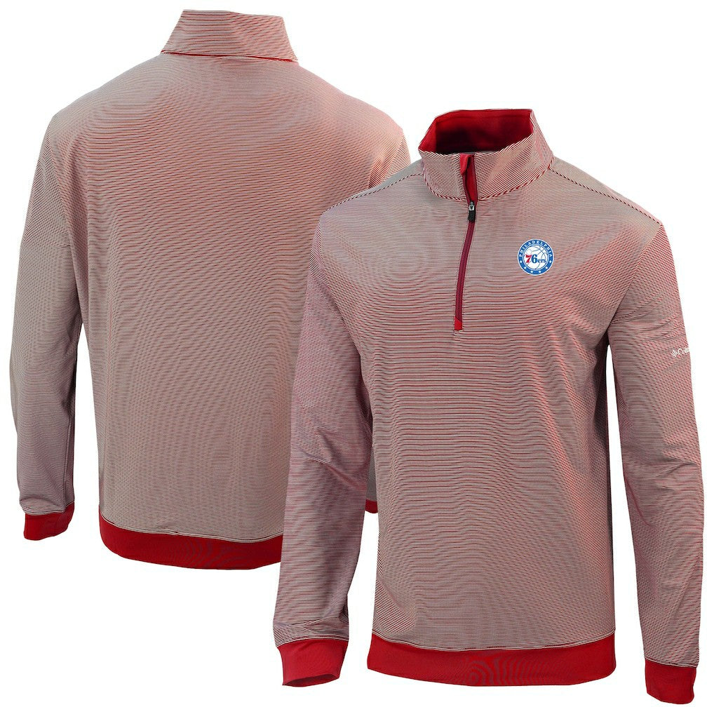 Philadelphia 76ers Omni-Wick Even Lie Quarter-Zip Top - Red | Columbia for sale