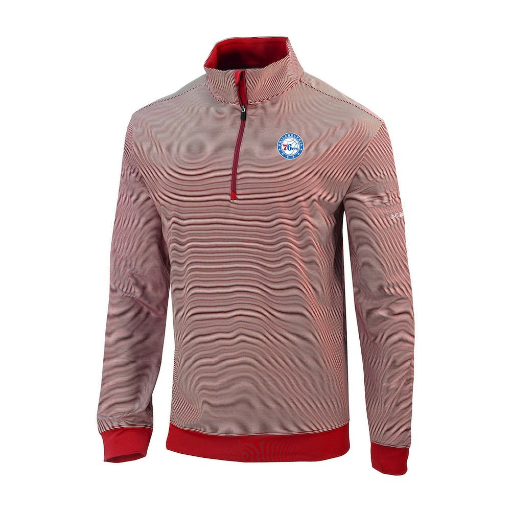 Philadelphia 76ers Omni-Wick Even Lie Quarter-Zip Top - Red | Columbia for sale