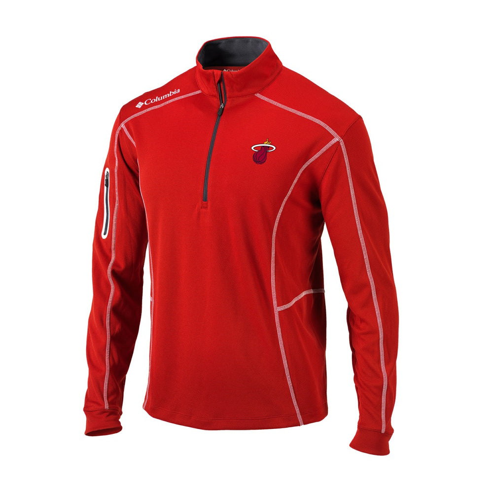 Miami Heat Omni-Wick Shotgun Quarter-Zip Jacket - Red | Columbia online