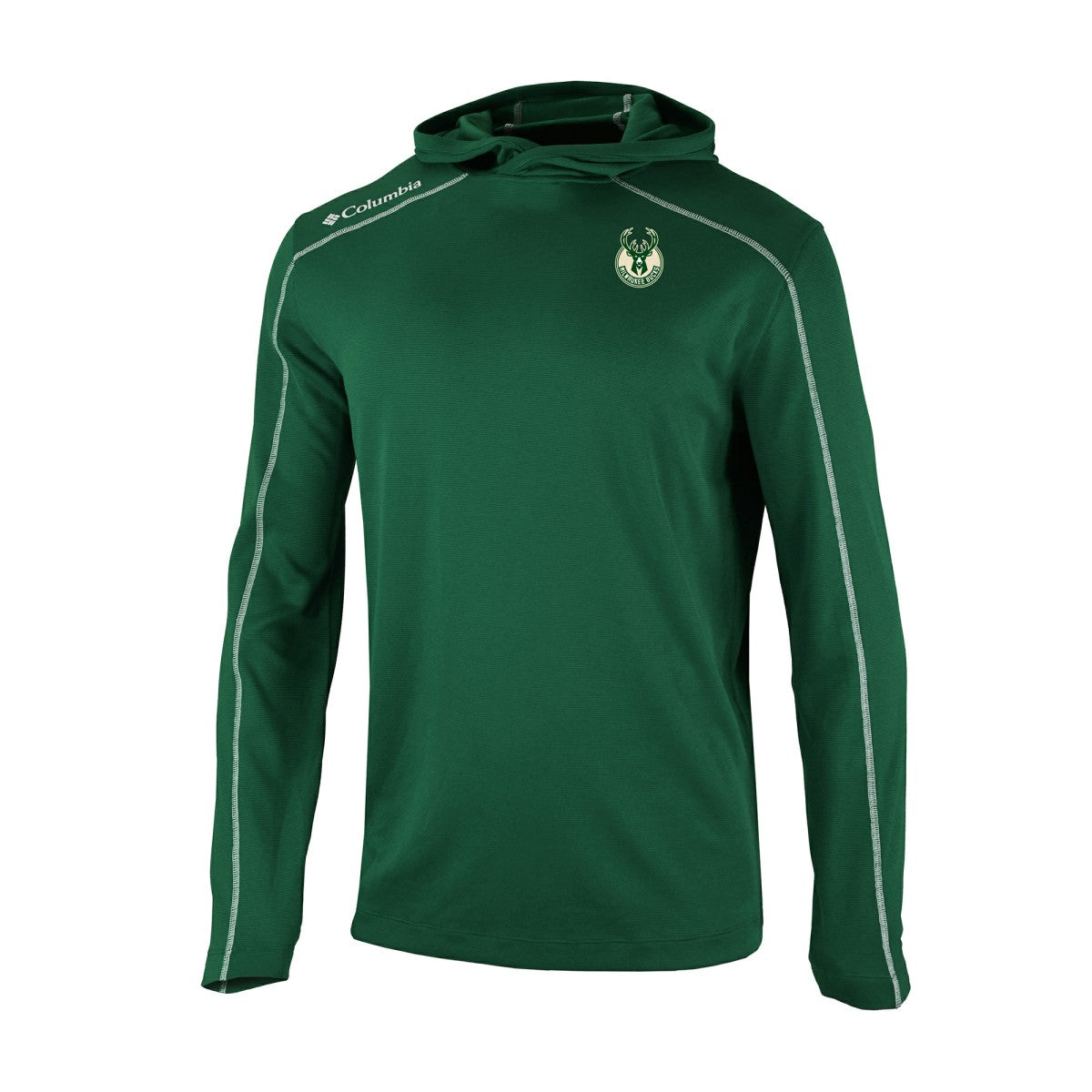 Milwaukee Bucks Omni-Wick Shotgun Pullover Hoodie - Hunter Green | Columbia cheap