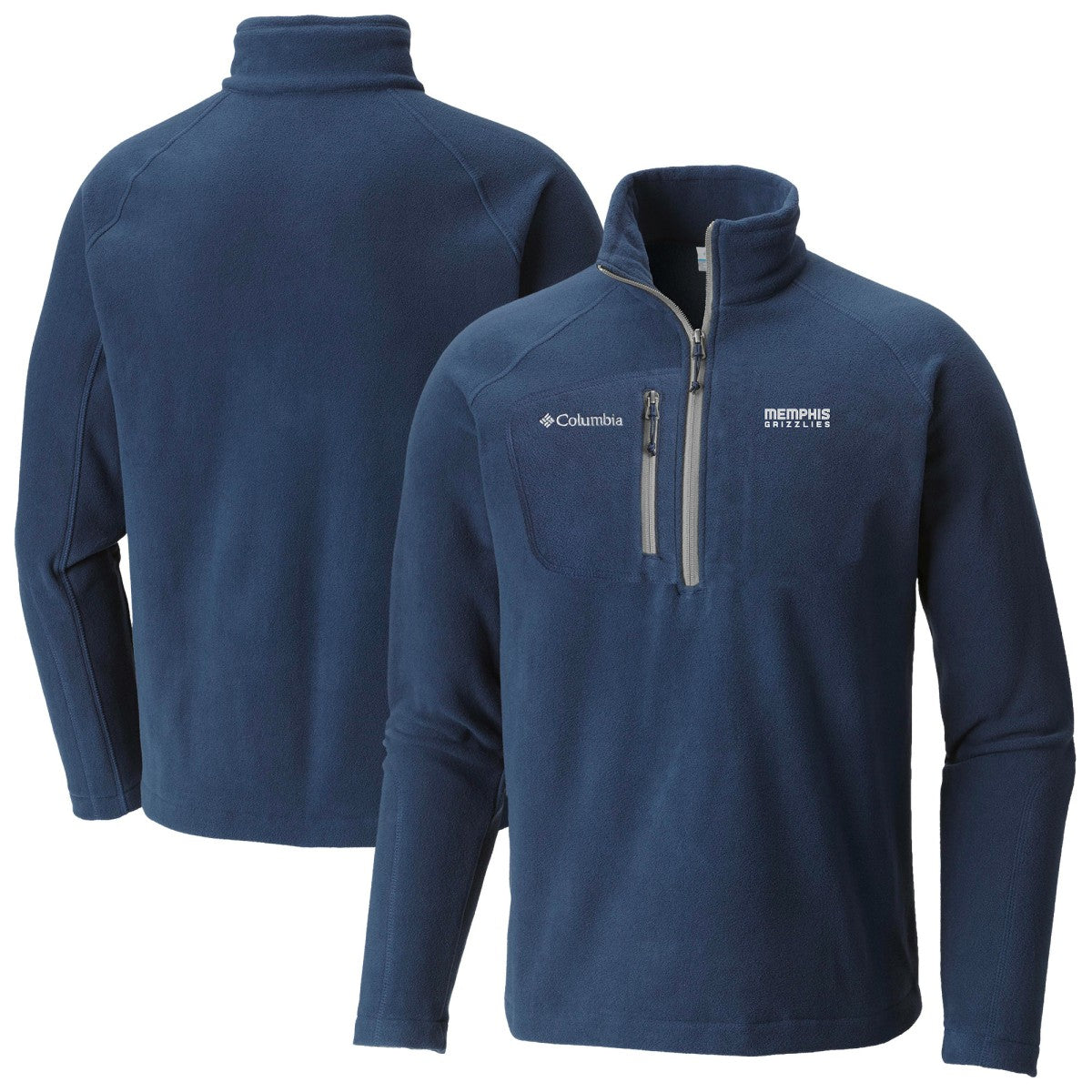 Memphis Grizzlies Fast Trek III Half-Zip Fleece Pullover - Navy | Columbia outlet
