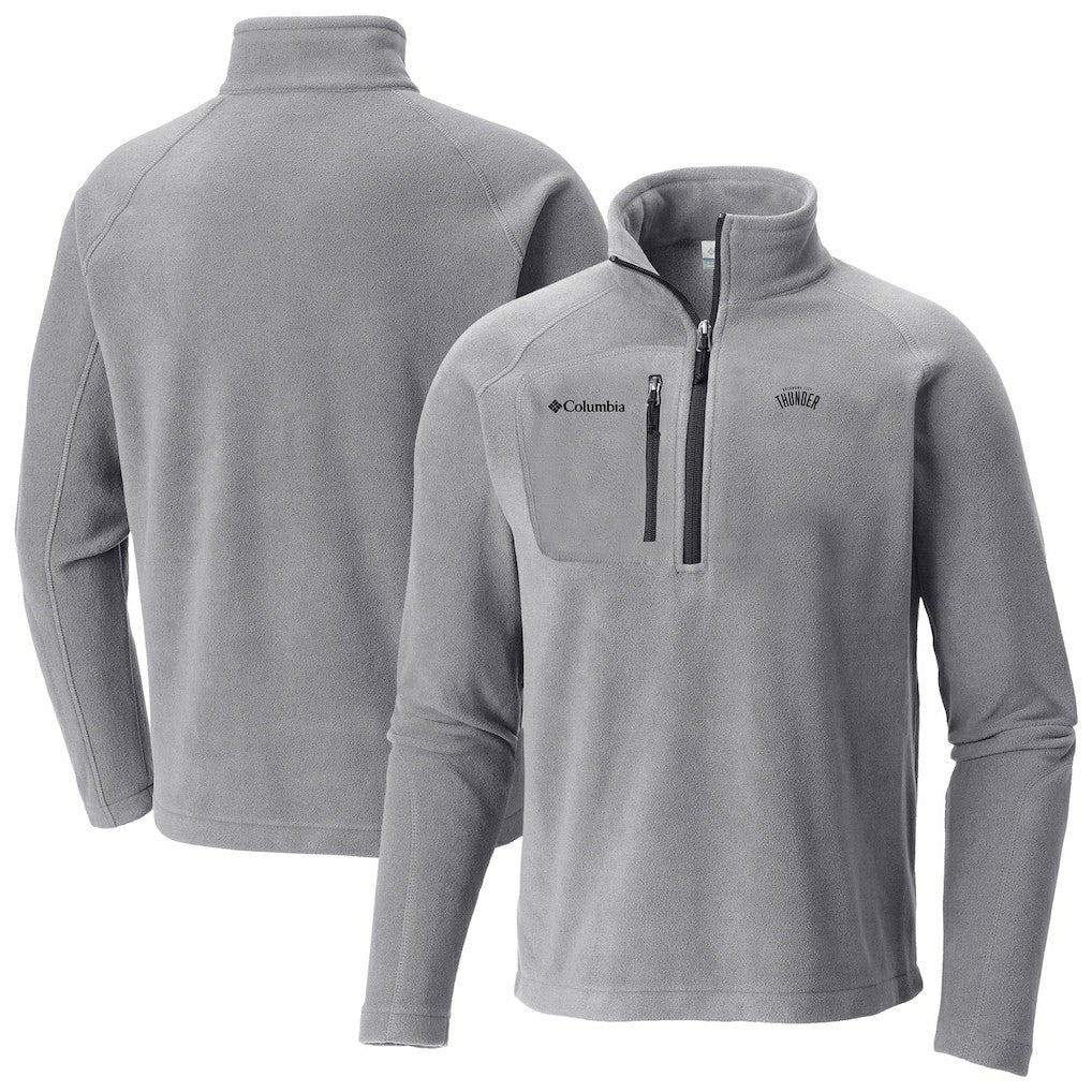 Oklahoma City Thunder Fast Trek III Half-Zip Fleece Pullover - Gray | Columbia sale