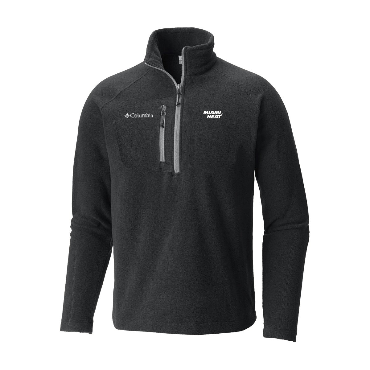 Miami Heat Fast Trek III Half-Zip Fleece Pullover - Black | Columbia for sale