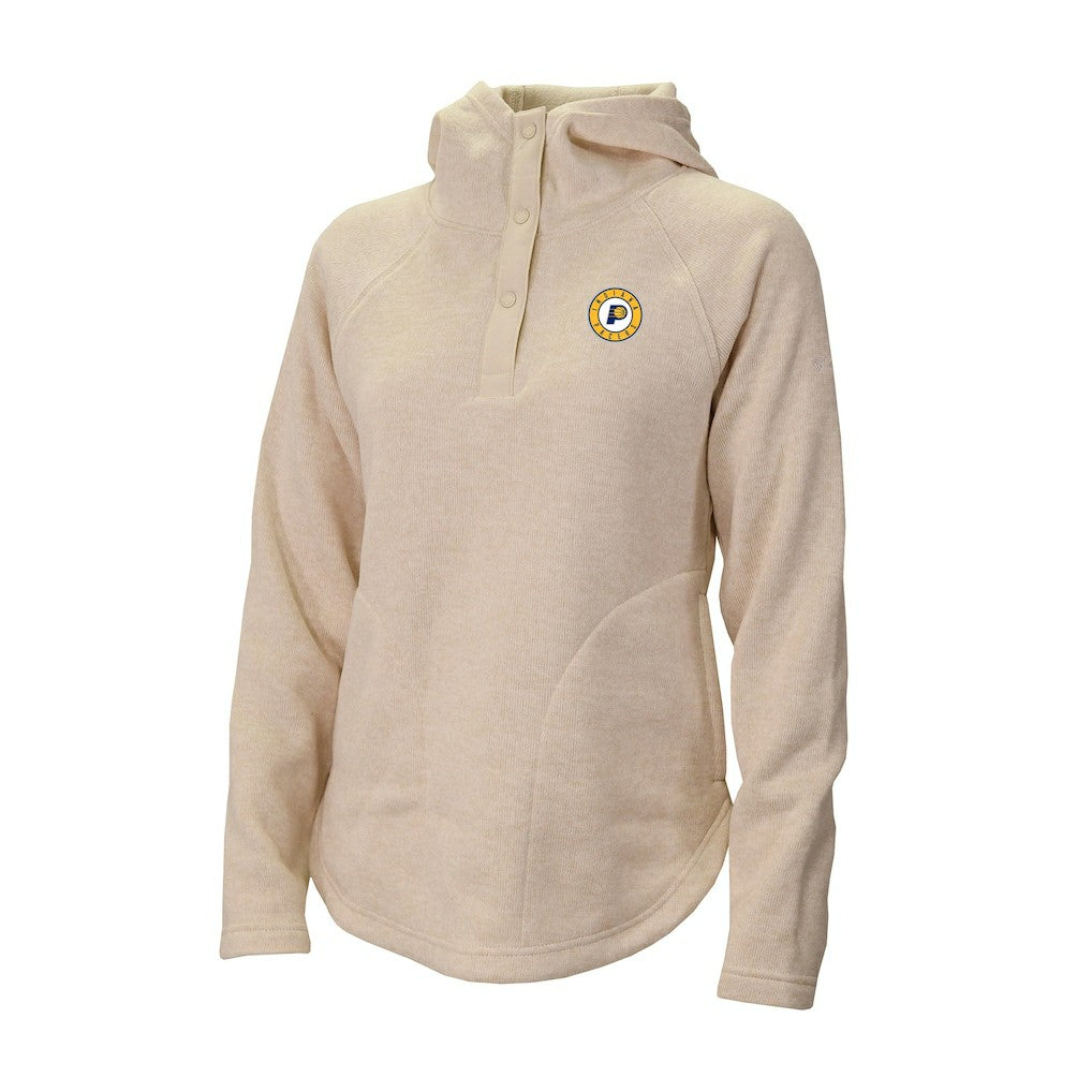 Indiana Pacers Women's Sweater Weather Quarter-Snap Hoodie - Cream | Columbia outlet