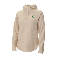 Milwaukee Bucks Women's Sweater Weather Quarter-Snap Hoodie - Cream | Columbia sale