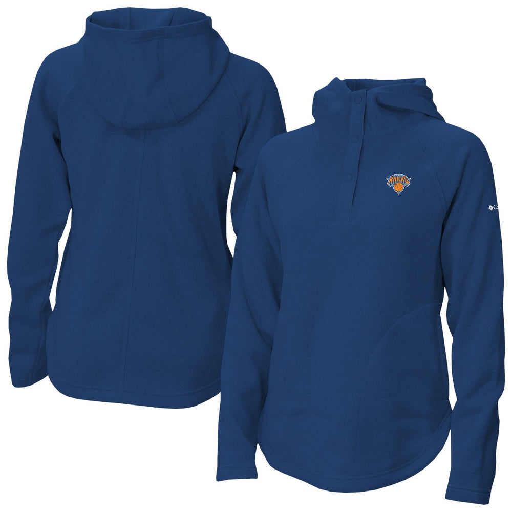New York Knicks Women's Sweater Weather Quarter-Snap Hoodie - Blue | Columbia shop