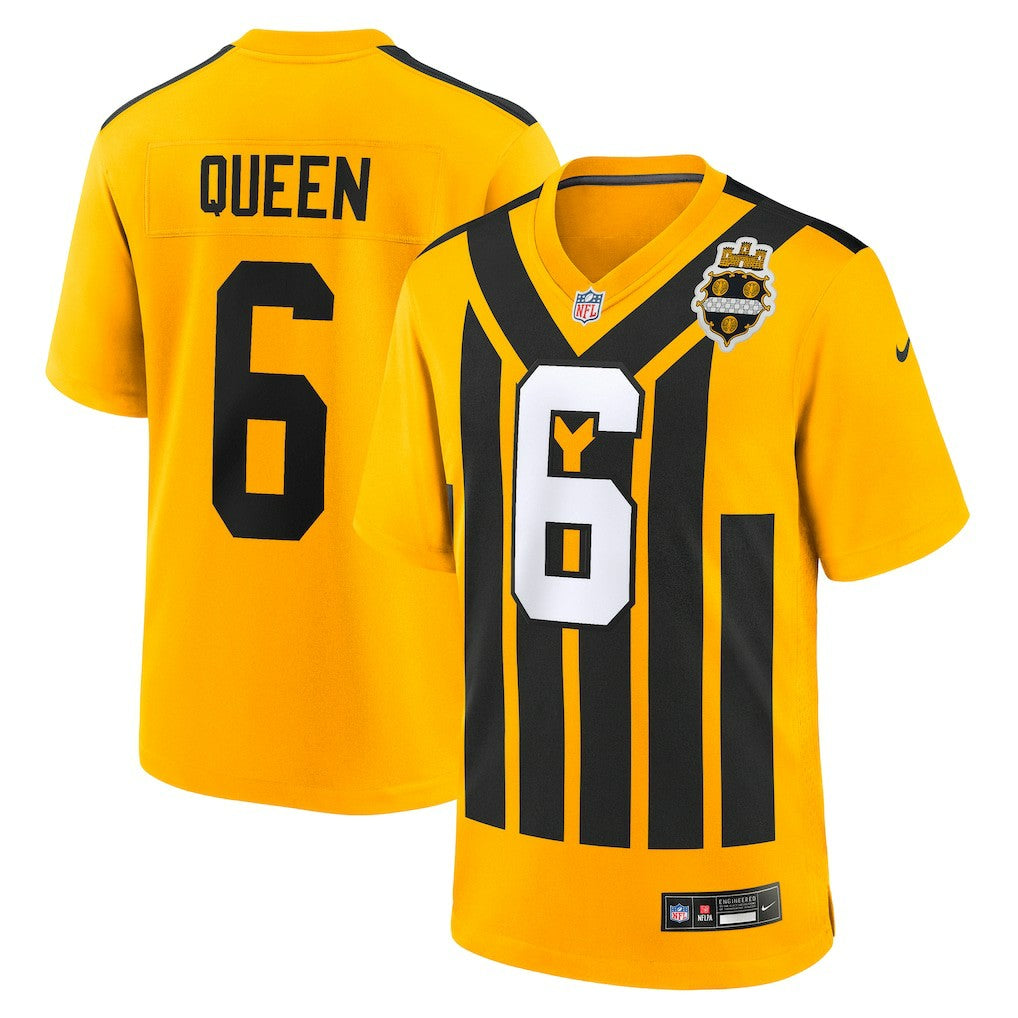 NFL Pittsburgh Steelers Patrick Queen  Alternate 1933 Throwback Game Jersey