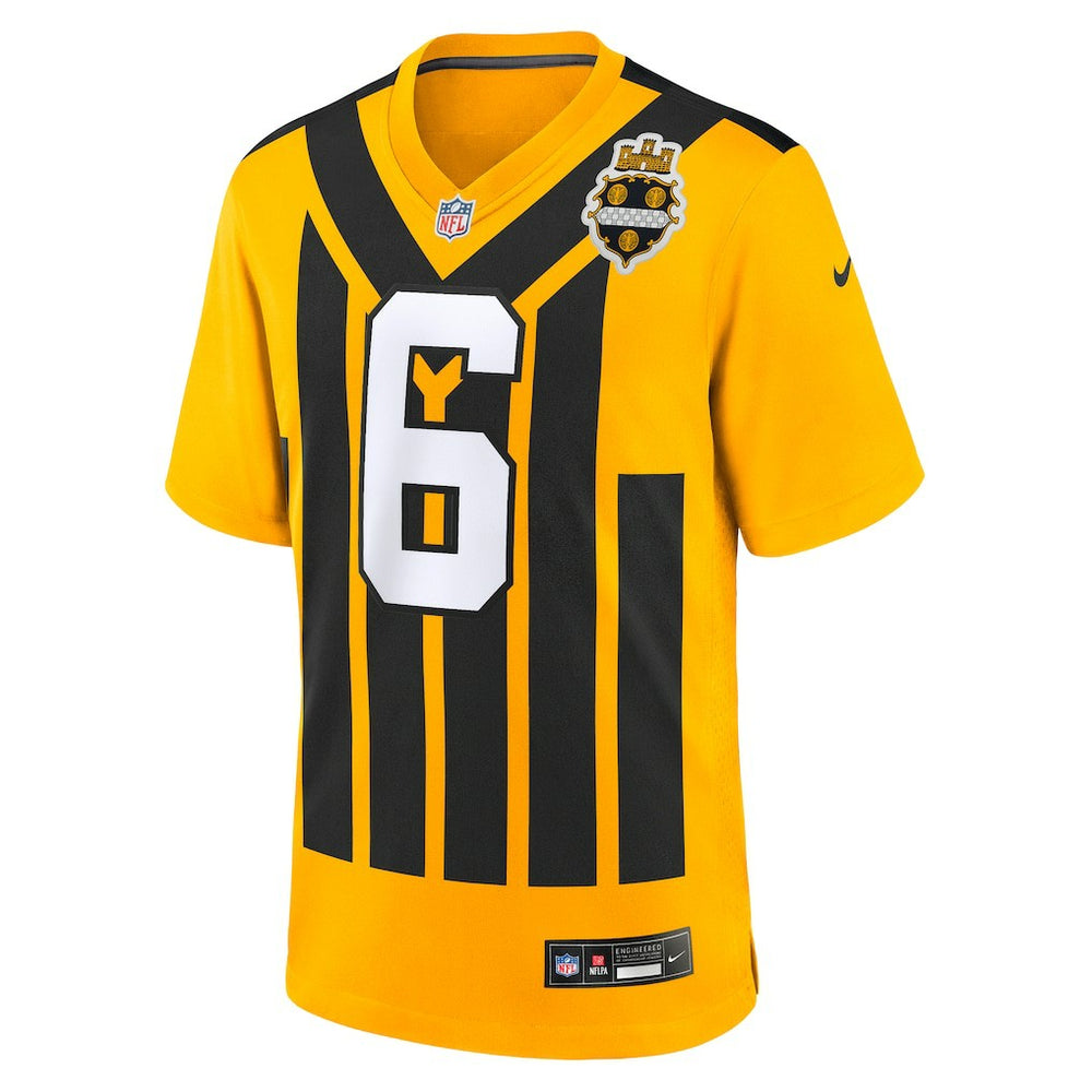 NFL Pittsburgh Steelers Patrick Queen  Alternate 1933 Throwback Game Jersey