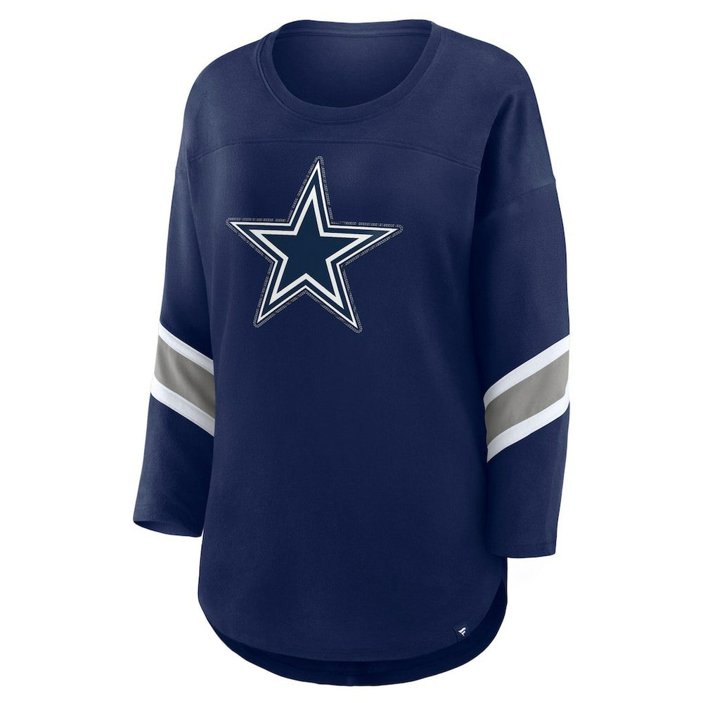 NFL Dallas Cowboys Women's Redzone Bling 3/4-Sleeve T-Shirt