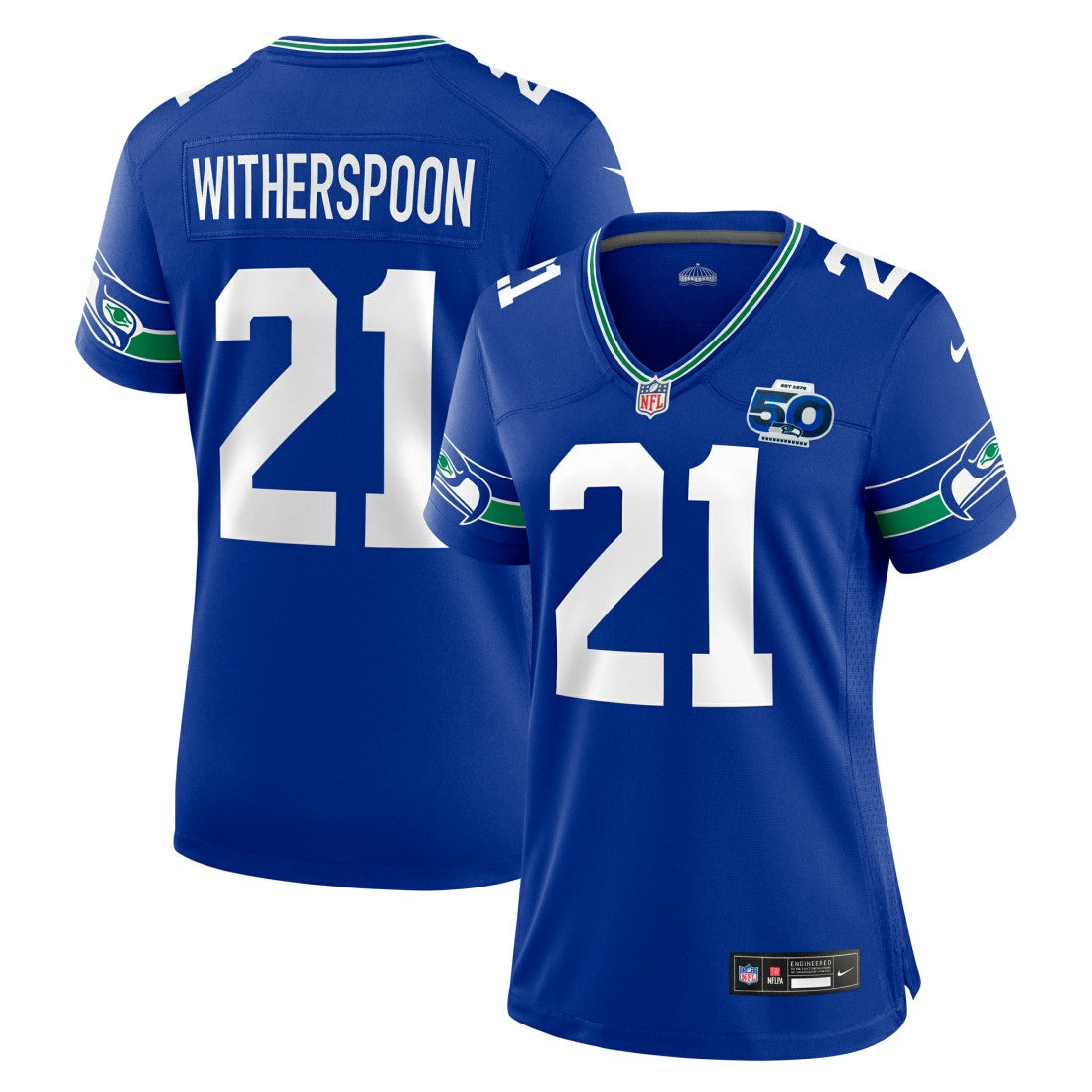 NFL Seattle Seahawks Devon Witherspoon  Women's Alternate 50th Season Game Jersey