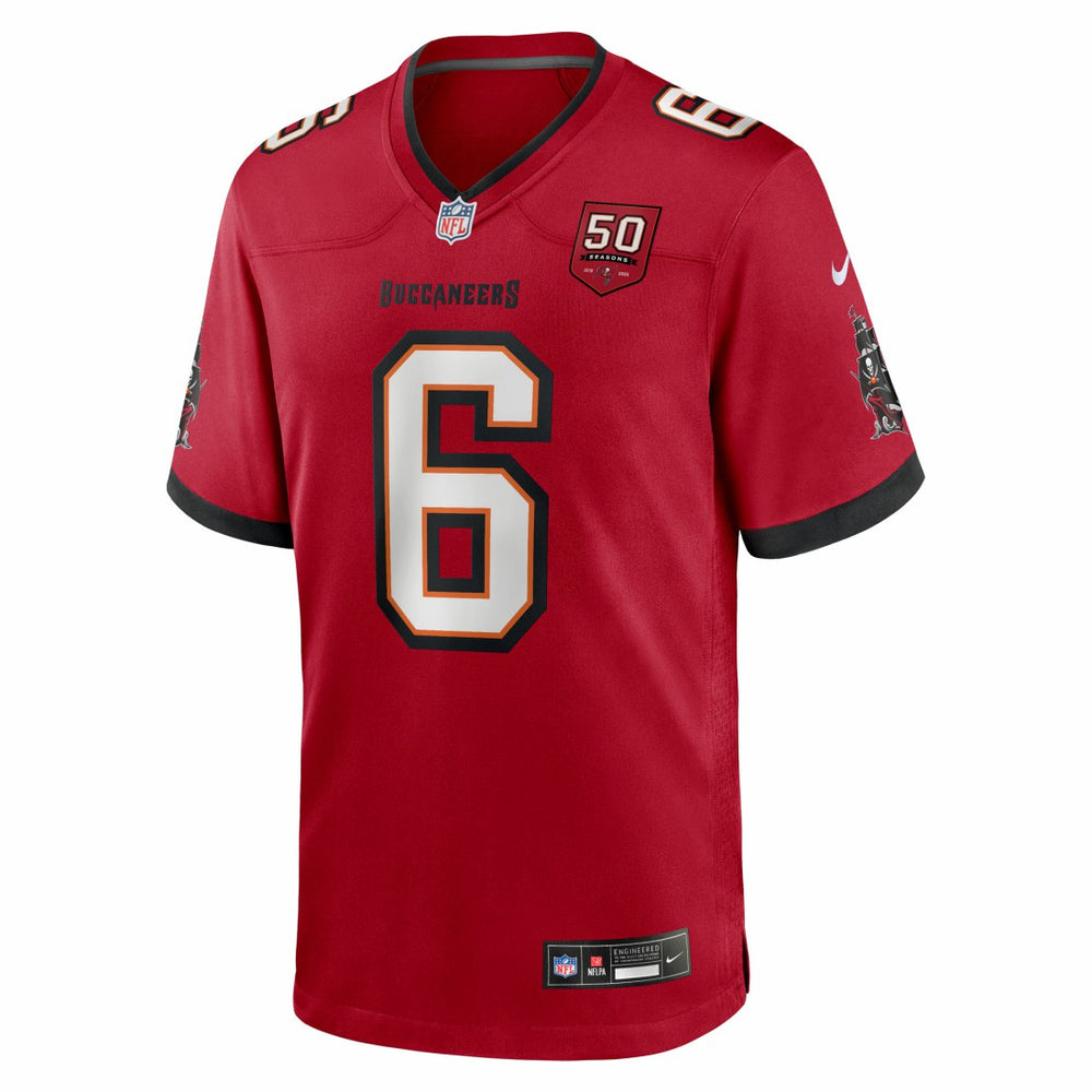 NFL Tampa Bay Buccaneers Baker Mayfield  50th Season Team Game Jersey