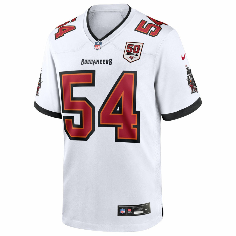 NFL Tampa Bay Buccaneers Lavonte David  50th Season White Game Jersey