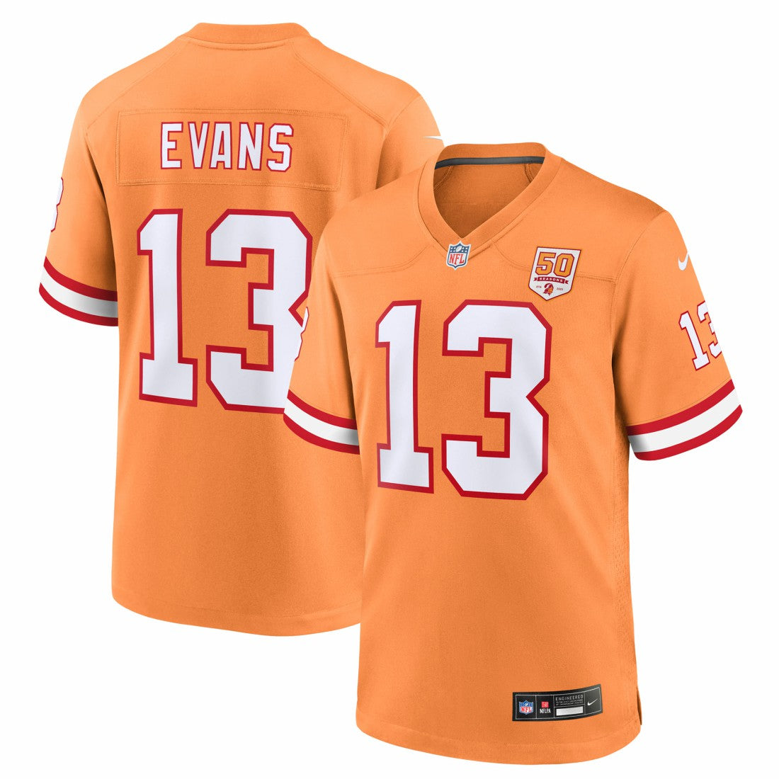 NFL Tampa Bay Buccaneers Mike Evans  50th Season Game Jersey
