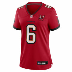 NFL Tampa Bay Buccaneers Baker Mayfield  Women's 50th Season Team Game Jersey
