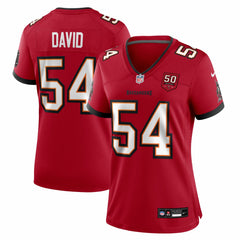 NFL Tampa Bay Buccaneers Lavonte David  Women's 50th Anniversary Team Game Jersey