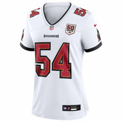 NFL Tampa Bay Buccaneers Lavonte David  Women's 50th Anniversary White Game Jersey