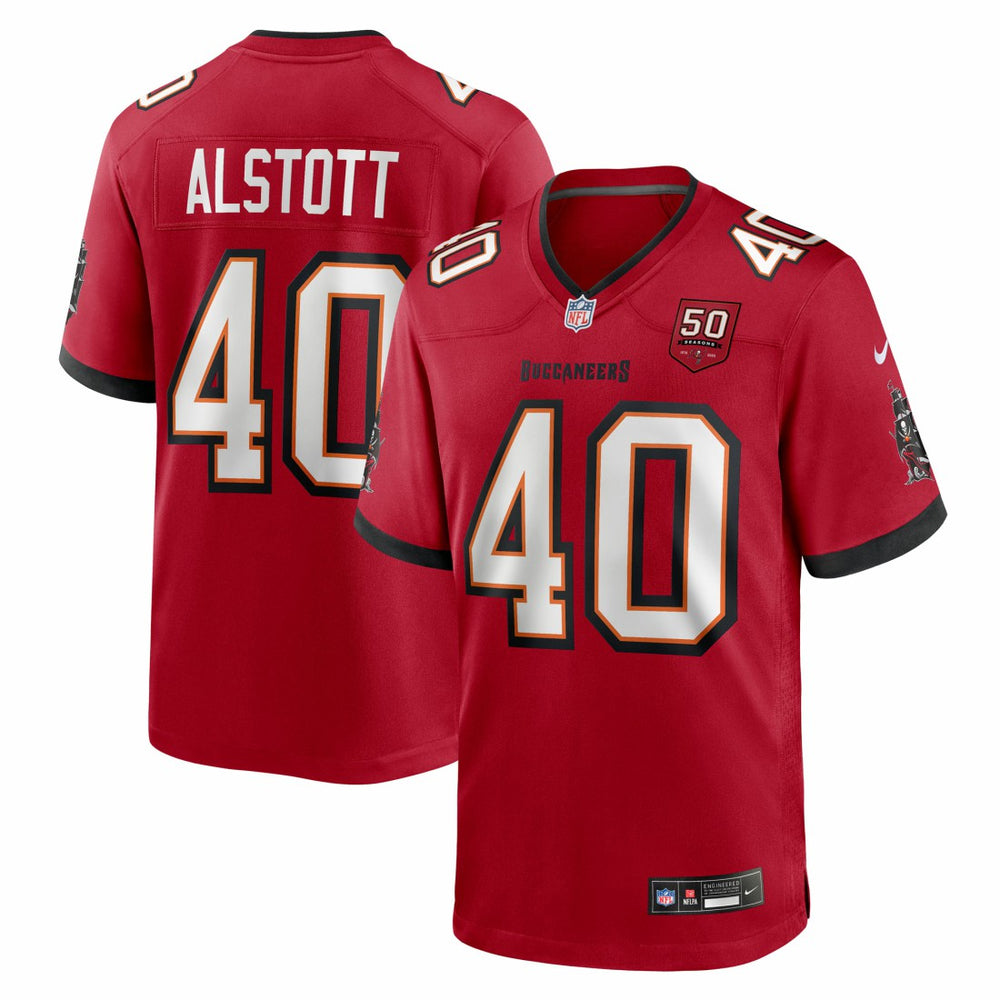 NFL Tampa Bay Buccaneers Mike Alstott  50th Season Team Game Jersey