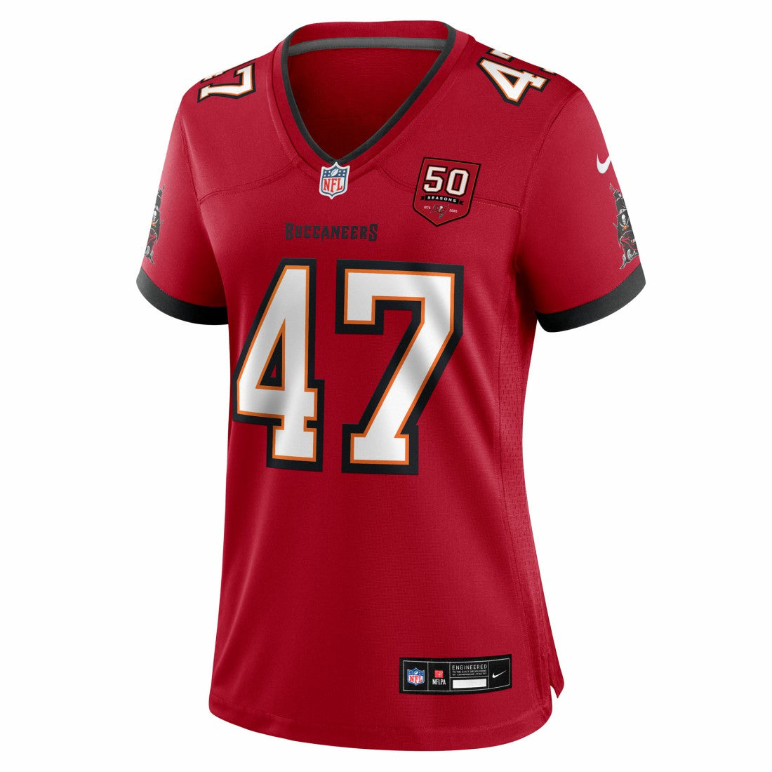 NFL Tampa Bay Buccaneers John Lynch  Women's 50th Anniversary Team Game Jersey