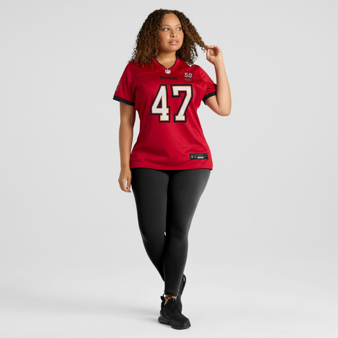 NFL Tampa Bay Buccaneers John Lynch  Women's 50th Anniversary Team Game Jersey