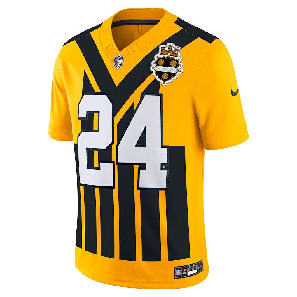 NFL Pittsburgh Steelers Joey Porter Jr.  Alternate 1933 Throwback Vapor F.U.S.E. Limited Jersey