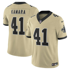 NFL New Orleans Saints Alvin Kamara  Gameday Golds Alternate Vapor F.U.S.E. Limited Jersey