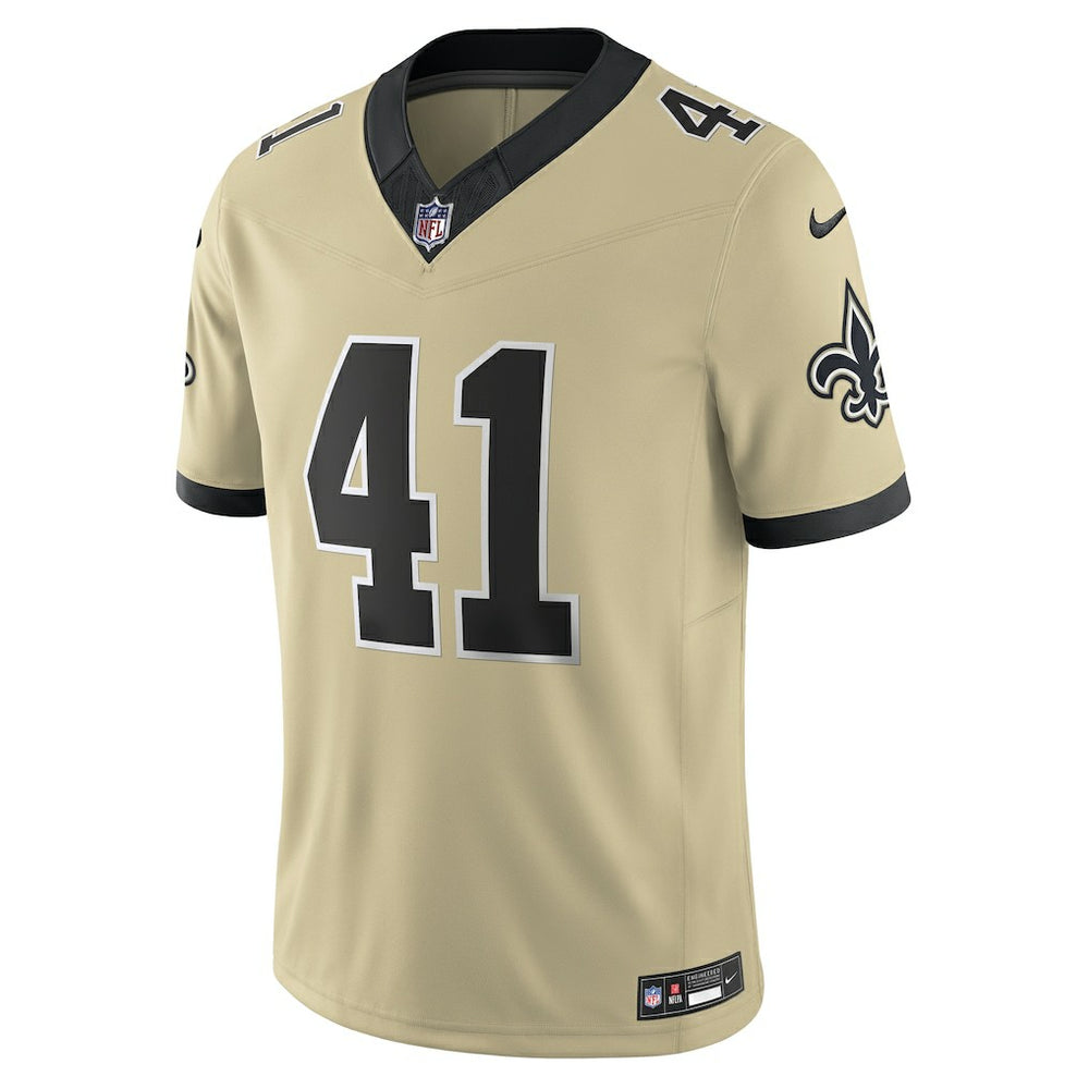 NFL New Orleans Saints Alvin Kamara  Gameday Golds Alternate Vapor F.U.S.E. Limited Jersey