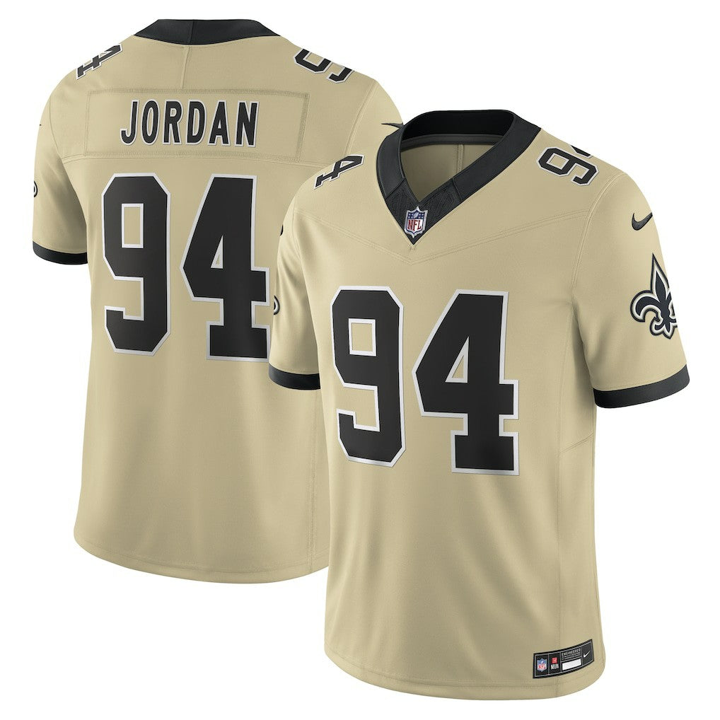 NFL New Orleans Saints Cameron Jordan  Gameday Golds Alternate Vapor F.U.S.E. Limited Jersey