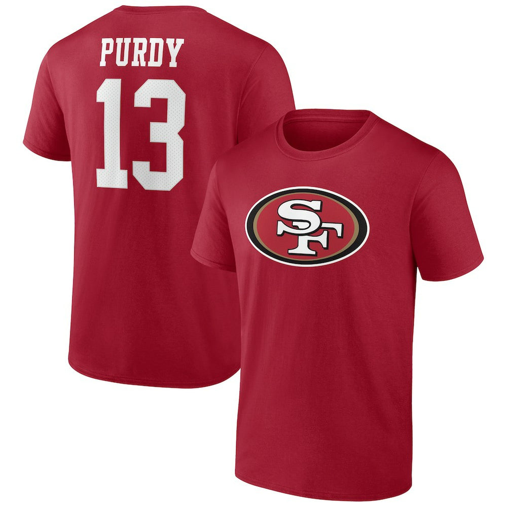 NFL San Francisco 49ers Brock Purdy  Player Icon T-Shirt