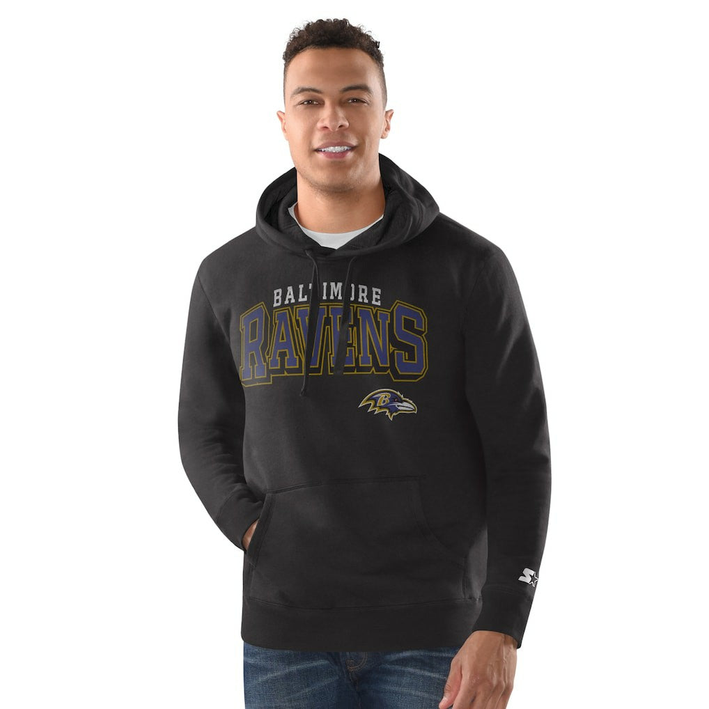 NFL Baltimore Ravens Starter Vintage Pullover Hoodie