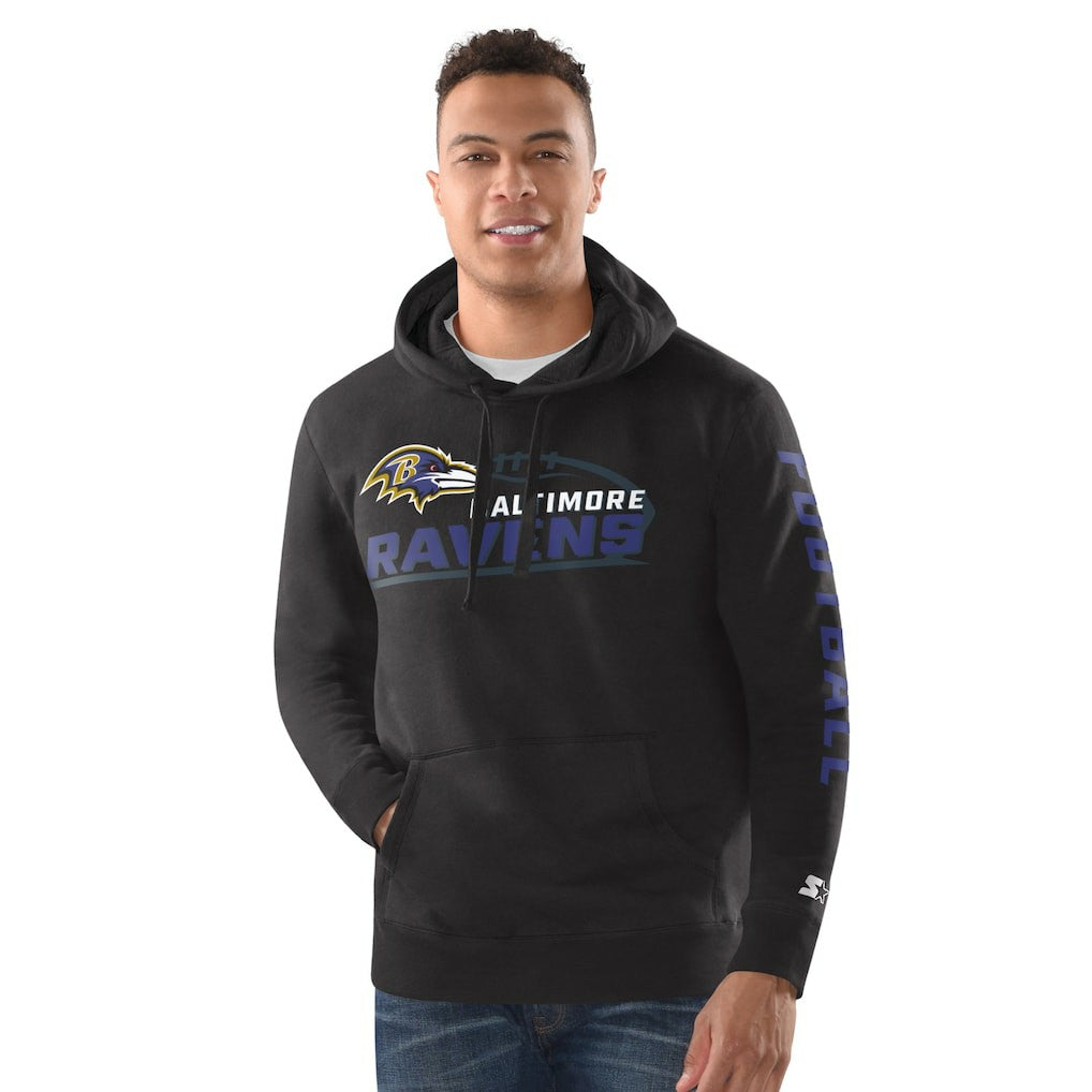 NFL Baltimore Ravens Starter Vintage Pullover Hoodie