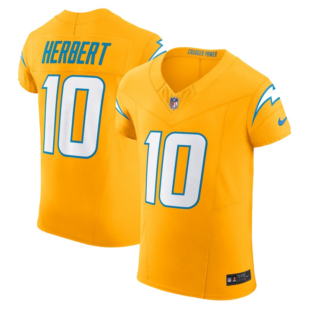 NFL Los Angeles Chargers Justin Herbert  Alternate Charger Power Vapor F.U.S.E. Elite Jersey