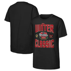 Chicago Blackhawks Youth 2025 NHL Winter Classic Game Day T-Shirt