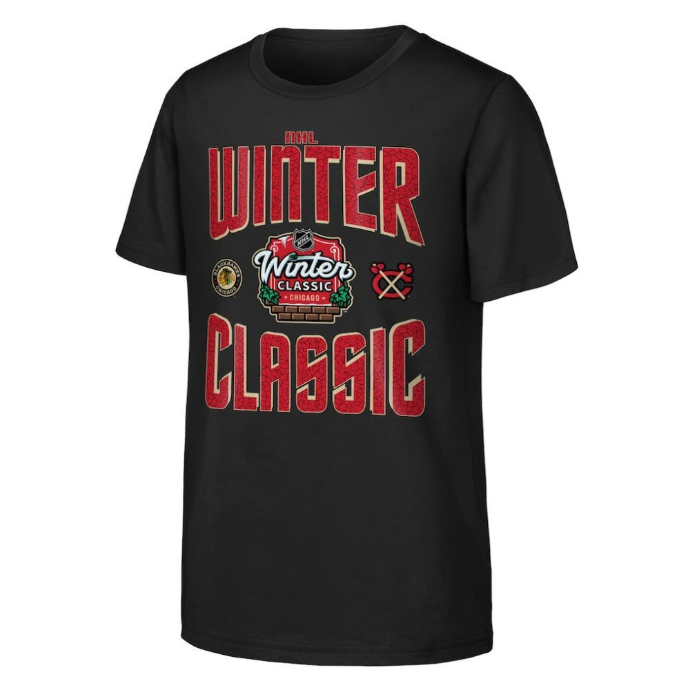 Chicago Blackhawks Youth 2025 NHL Winter Classic Game Day T-Shirt